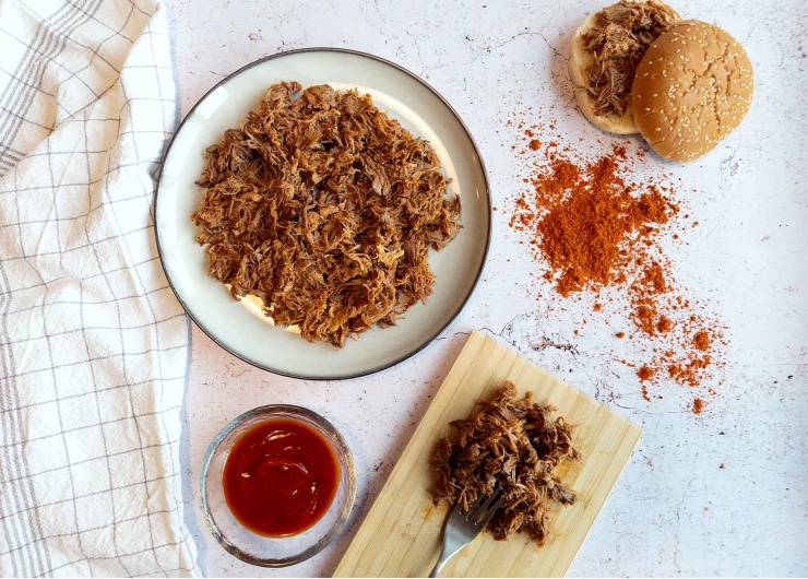 Pulled pork - effiloché de porc